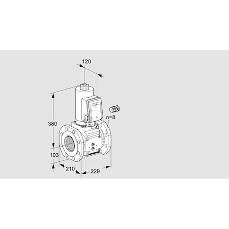 Honeywell Kromschroder VLV, SOLND, SZ 8,100 MM ISO FLG, VAS8100F0 KS88203427