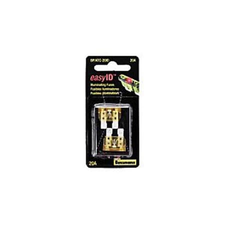 Olympian Athlete BP-ATC-20ID 20 Id Easy Id Automotive Fuses - Yellow OL3679089