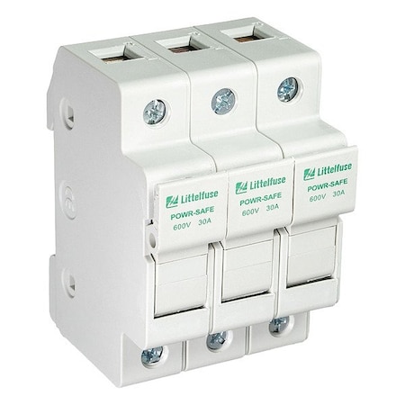 Littelfuse FuseBlock, 600VAC, 30A, ClassCC, DeadFront LPSC003