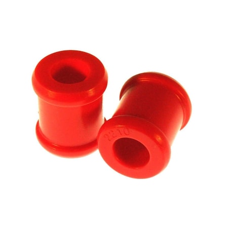 Omnisports 0.625 x 1.125 in. Polyurethane Straight Shock End Bushing with 1.25 in. Long, Red, 2PK OM1847527