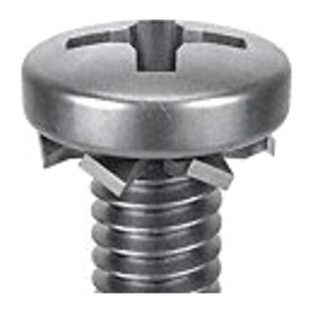 #4-40 x 1 in Phillips Pan Machine Screw, Passivated 18-8 Stainless Steel, 25 PK