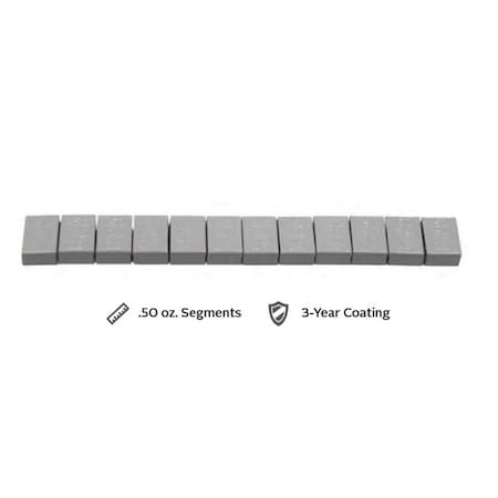 Viviendo La Vida 0.5 oz Steel Adhesive Wheel Weight, Gray VI3542915