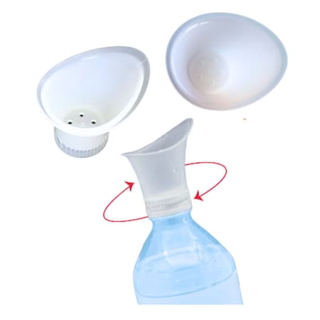 Wash+Out Eye Rinse Cup: Screws onto a Water Bottle, Comfortable & Easy-to-Use First Aid Eye Care, 3PK 5001-3