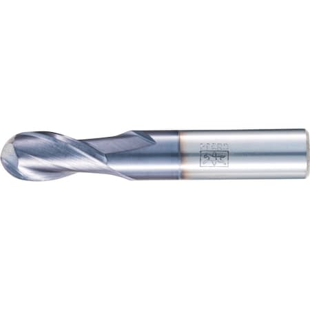 Pferd PFERD Ball Nose End Mill, 2 flutes, 1/2'' Dia, 1'' APMX, 3'' OAL, cylindrical shank 23003005