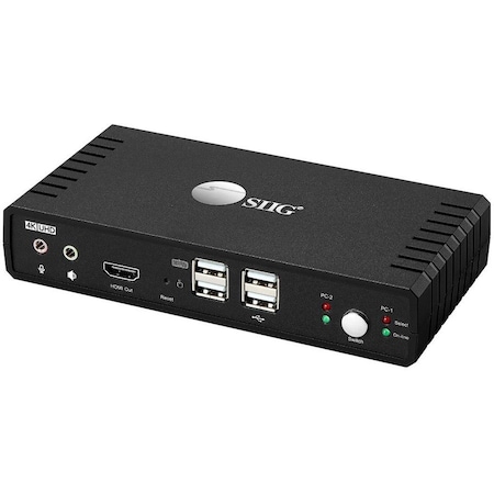 Siig 2P HDMI 2.0 KVM SWITCH with USB 2.0 CE-KV0811-S1