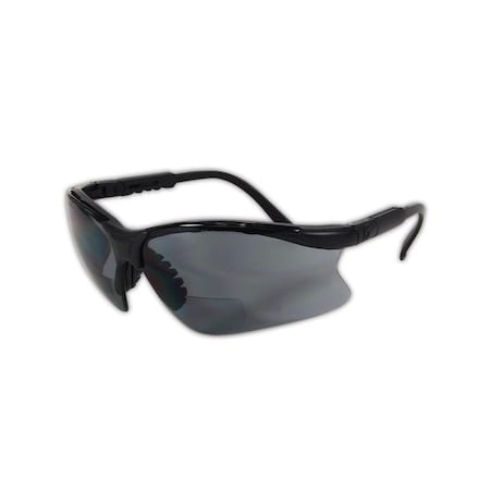 Gateway Safety Scorpion Mag Bifocal Grey Lens Safety Glasses with Adjustable Temples 16MG25