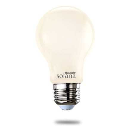 Bulbrite Solana Smart LED Wifi Light Bulb, A19 / E26 Base, 5.5W, 2200K-6500K, Milky Finish 1- PK 290111