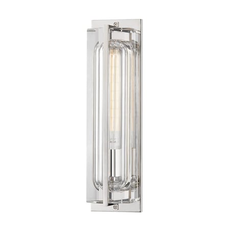 Hudson Valley Lighting Hawkins 1 Light Wall Sconce 4.5 In. Polished Nickel 1731-PN