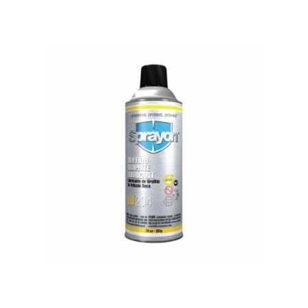 Sprayon Dry Film Graphite Lubricant, 10 oz, Aerosol Can, 12PK 425-SC0204000