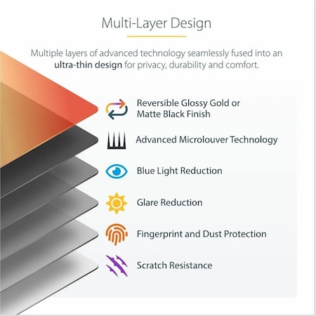 Startech.Com 16-INCH MACBOOK PRO 21/23 PRIVACY SCREEN, GOLD FILTER W/ENHANCED PRIVACY, COMPUTER SECURITY 162MG-PRIVACY-SCREEN