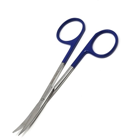 A2Z Scilab IRIS Scissors 4.5 inches Stainless Steel Curved Blades Lab Shears with Color Handle A2Z-ZR1139