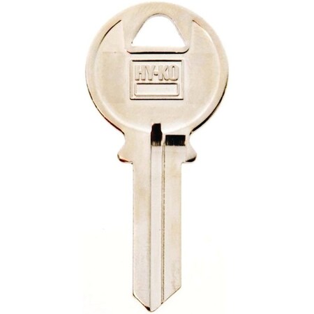 Hy-Ko Key Blank, Brass, Nickel, For: ILCO Cabinet, House Locks and Padlocks 11010IN1