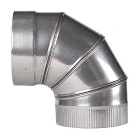 Olympia 6 in. Rhino Rigid 316L Stainless Steel 90 deg Adjustable Liner Elbow 3601372