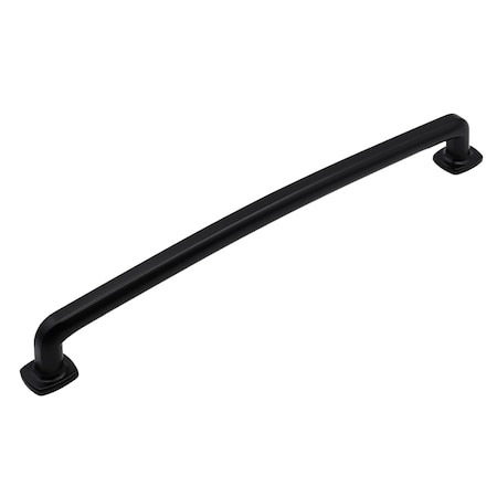 Pride Industrial 12in Center to Center Vail Appliance Pull Matte Black Finish PA55012BK