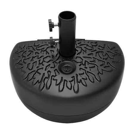 Pure Garden Half Moon 34 lb Weighted Semicircle Umbrella Base 50-LG1211