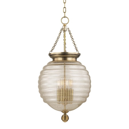 Hudson Valley Lighting Coolidge 4 Light Pendant 14 In. Aged Brass 3214-AGB