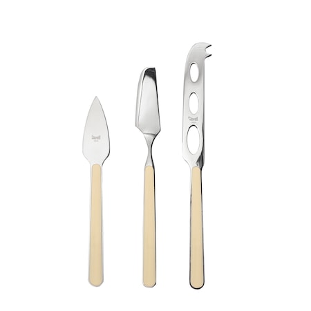 Mepra Fantasia Cheese Knives - 3 Pieces - Sesame 10D64403