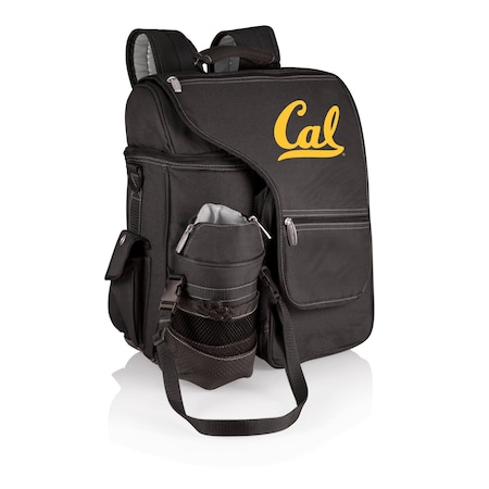 Picnic Time Family Of Brands NCAA Cal Bears Turismo Backpack Cooler with Water Bottle CarrierBlack 641-00-175-074-0