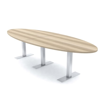 Skutchi Designs 8 Person Conference Table With Power Unit | 10' Oval Table | Harmony Series HAR-OVL-48X120-T-K525-NA