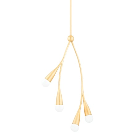 Mitzi Eny Lee Parker X Elsa 4 Light Pendant 5.75 In. Gold Leaf H689704-GL