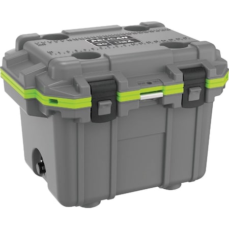 Pelican Elite 30 Qt. Cooler Dark Gray & Green 30Q-1-DKGRYEGRN