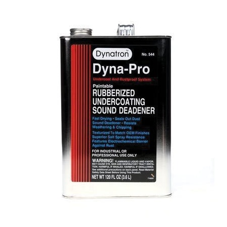 Dynatron Dyna-Pro 544 Rubberized Undercoating, 1 gallon, Black, Liquid, Rubberized (Y/N): Yes 7100142943