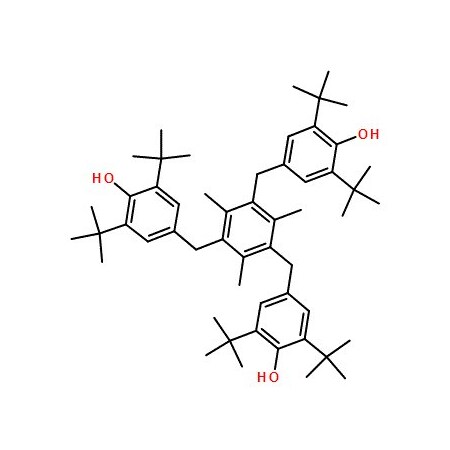 Ak Scientific 1, 3, 5-Trimethyl-2, 4, 6-tris(3, 5-di-tert-butyl-4-hydroxybenzyl)benzene (25g), CAS 1709-70-2 O825-25g