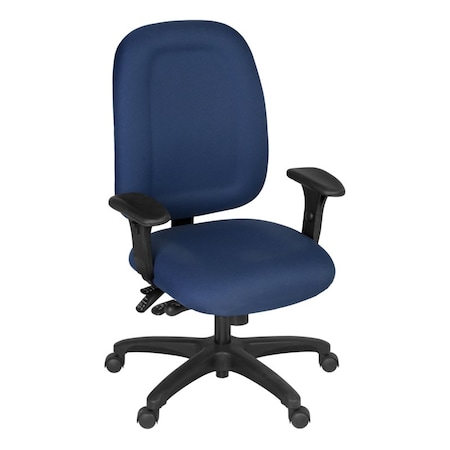 Regency Comfort Series High-Back Multifunctional Fabric Computer Task Chair - Grey 125-NV