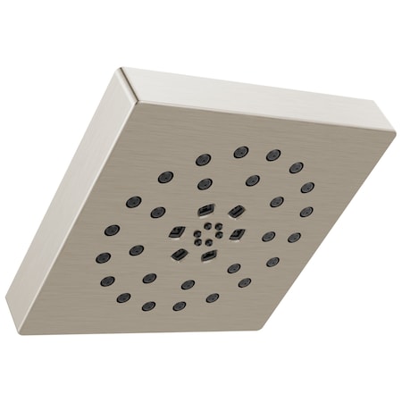 Delta Universal Showering Components H2Okinetic 4-Setting Shower Head with UltraSoak 52484-SS-PR