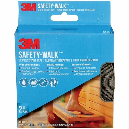 3M Safety-Walk Gray Anti-Slip Tape 2 in. W X 180 in. L 1 pk 370G-R2X180