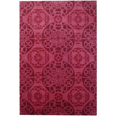 Safavieh 8 x 10 ft. Large Rectangle Contemporary Wyndham Red Hand Tufted Rug WYD376C-8