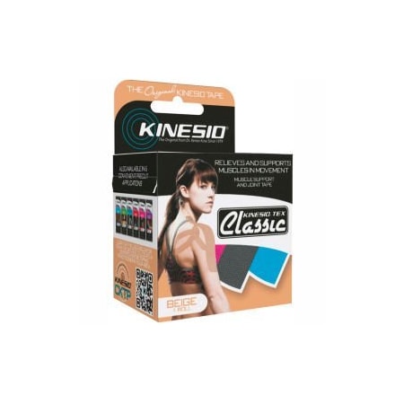 Fabrication Enterprises KinesioÂ Tex Classic Kinesiology Tape, 2" x 4.4 yds, Beige, 1 Roll 24-4890