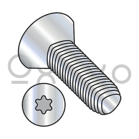 Oxoxo 8-32X1/2 6 Lobe Flat Taptite Alternative Thread Rolling Screw Fully Thrd Zinc Bake & Wax, 10000PK 344199