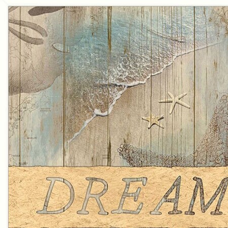 Homeroots DREAM 1 White Framed Print Wall Art 407341