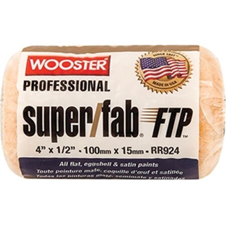 Wooster RR924 4 in. Super Fab Ftp 0.5 in. Roller Cover 71497179760