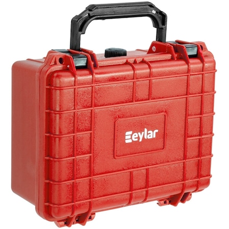 Eylar 9.12in Compact Gear Hard Case Waterproof with Foam Red SA00042-RED