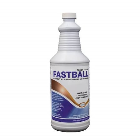 Warsaw Chemical Fastball, Heavy Duty All Purpose Cleaner Degreaser Ready to Use, Pine Scent, 1-Quart, 12PK 21638-0000012
