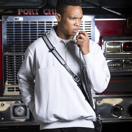 Game Workwear No Denim Quarter-Zip Jobshirt, Grey, Size Medium 811