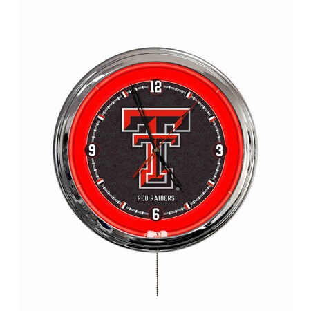 Holland Bar Stool Texas Tech University 16 LED Wall Clock ClkL16