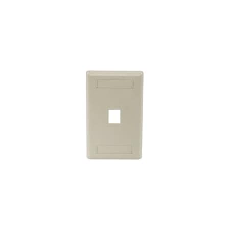 Hubbell Premise Wiring Hubbell 1-Socket IFP11EI Faceplate - 1 x Socket(s) - 1-gang - Electric Ivory IFP11EI