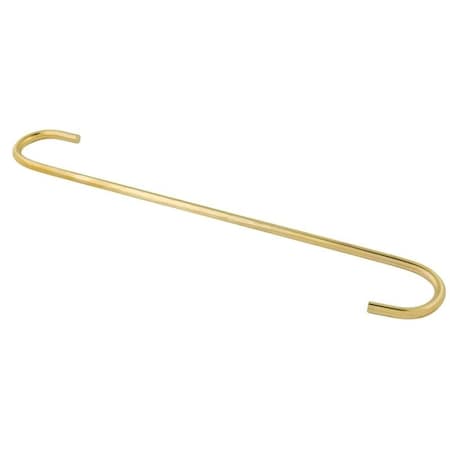 National Hardware V2668 Series Extender S-Hook, 12 in L, Steel, Brass N275-248