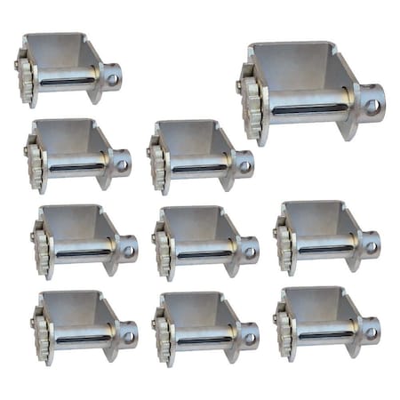 Mytee Products Standard Sliding Zinc Coated Winch for C Track WLL 5500 lbs, 10PK WinchSC-Zx10