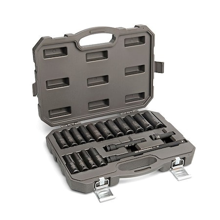 Gearwrench Torque Limiting Impact Set, 1/2in, 18 PC 89096