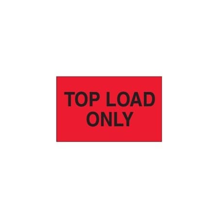 Bubblefast 3 x 5'' - ''Top Load Only'' Fluorescent Red Labels BFDL2681