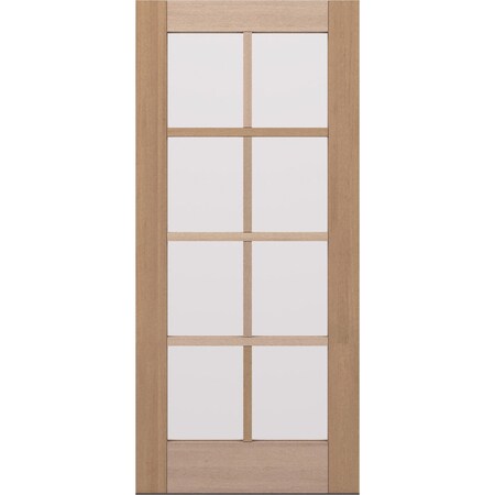 Doornmore G108, 37.75" x 82" ( 36" Door) Left Hand, Mahogany SDL 8 Lite Exterior Door G108-SW-3680_1_LI