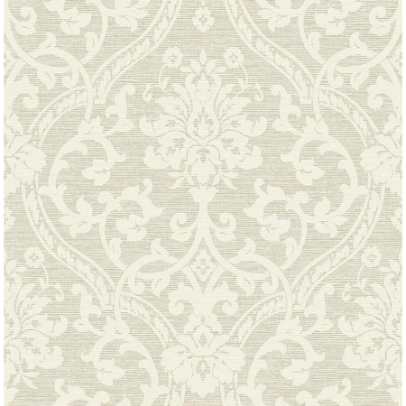 Advantage Evette Neutral Damask Wallpaper 4157-25009