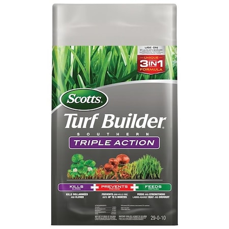 Scotts Turf Builder Southern Triple Action Fertilizer, Granule, Fertilizer, Pink Bag 26008A