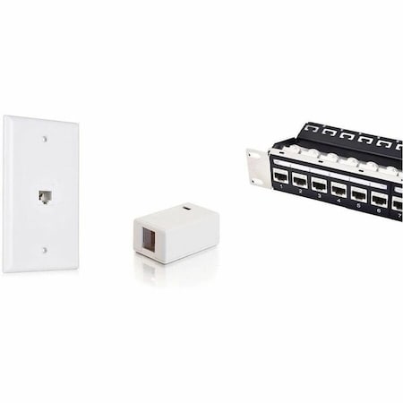 Monoprice CAT6 PUNCH DOWN KEYSTONE JACK - WHITE 5384