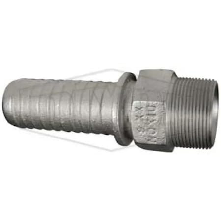 Dixon Hydraulic Hose Stem, 2 in Nominal, MNPT, Iron, Domestic HY16