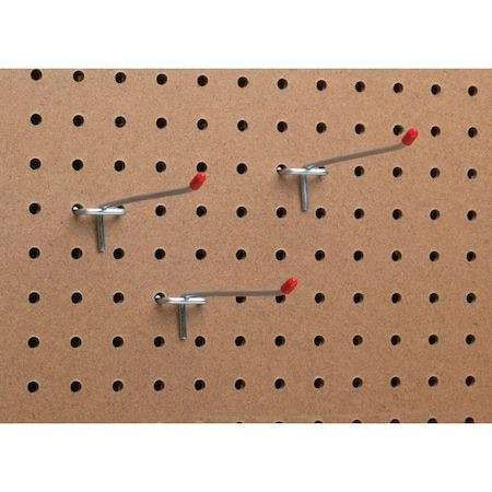 Unbranded 6'' Light Duty Safety Tip Straight Pegboard Hook, 3-Count 216054